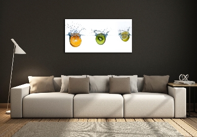 Wall art on glass Fruit underwater