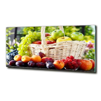 Glass wall art Fruit basket