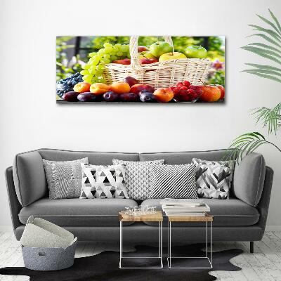 Glass wall art Fruit basket