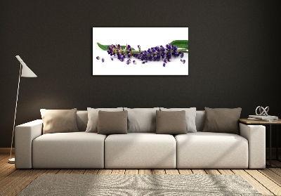 Wall art on glass Lavender