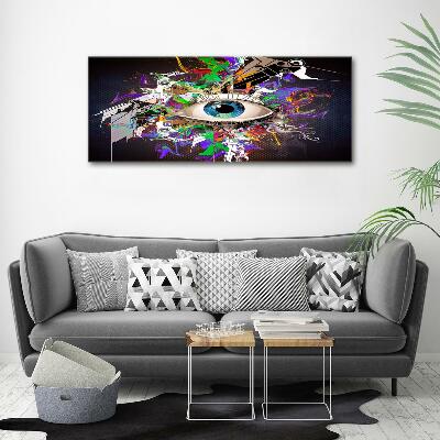 Glass art print Abstract eye