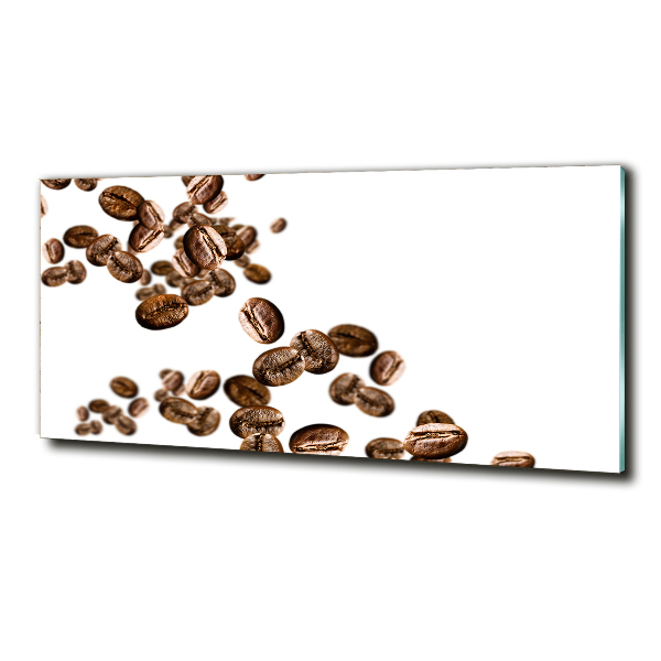 Wall art on glass Coffee beans