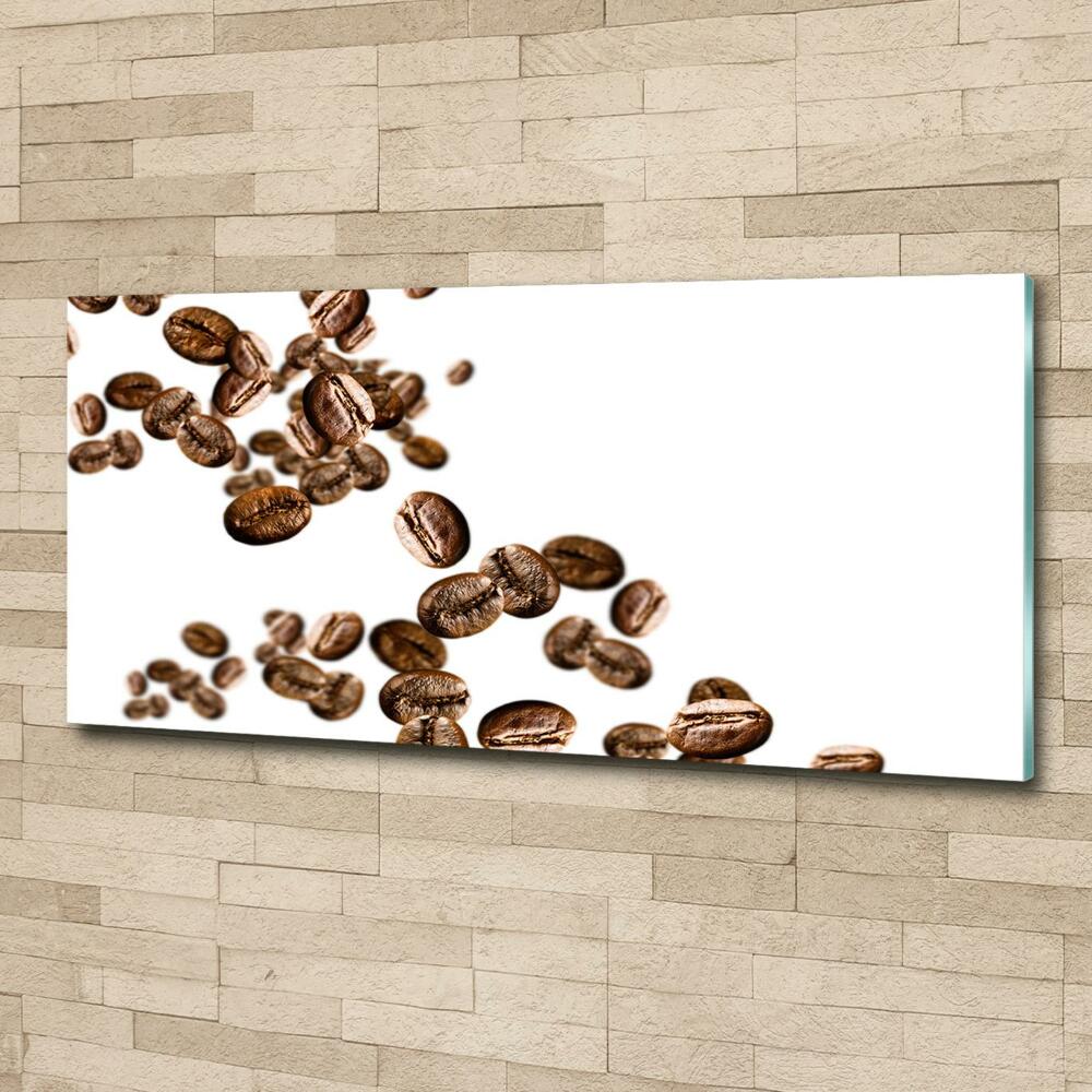 Wall art on glass Coffee beans