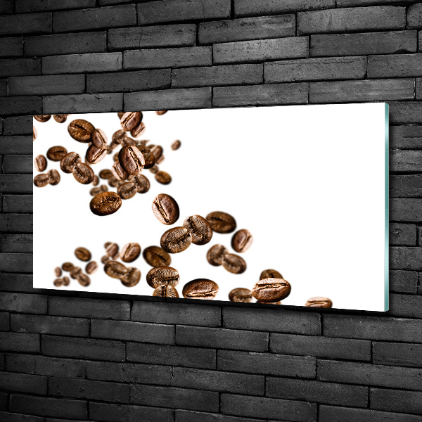 Wall art on glass Coffee beans