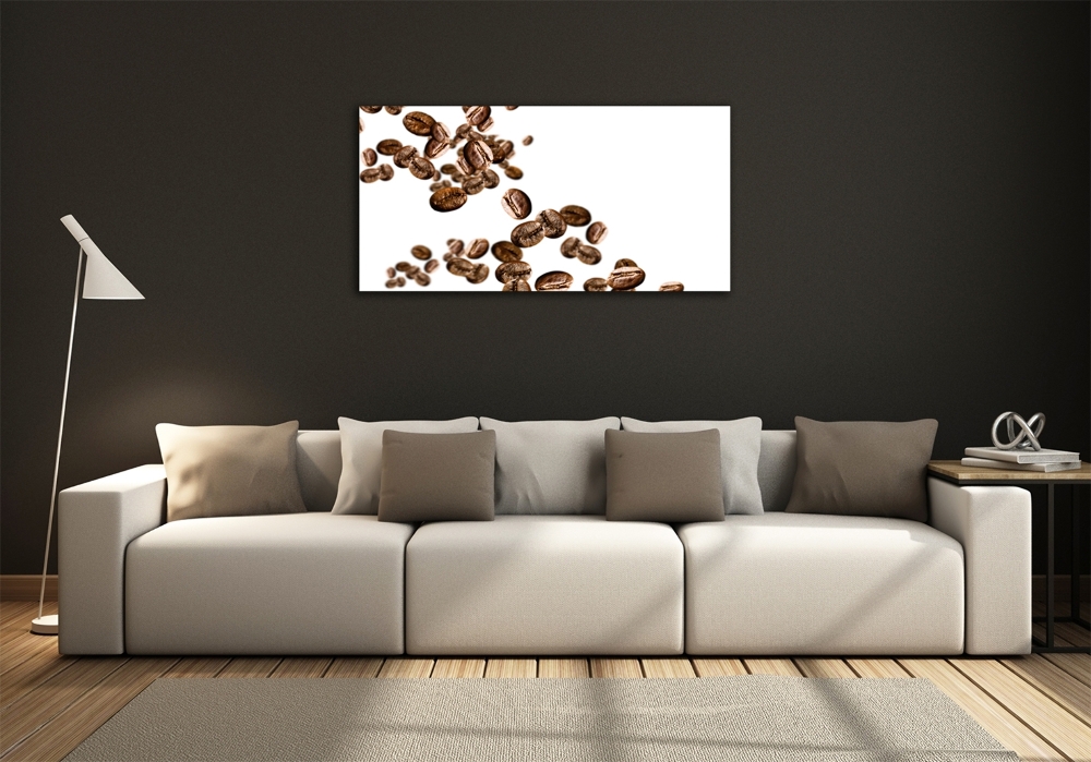 Wall art on glass Coffee beans