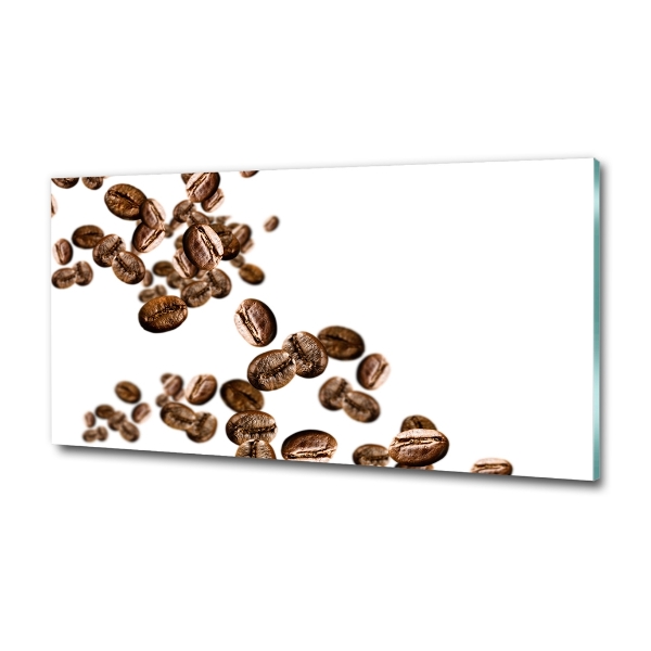 Wall art on glass Coffee beans