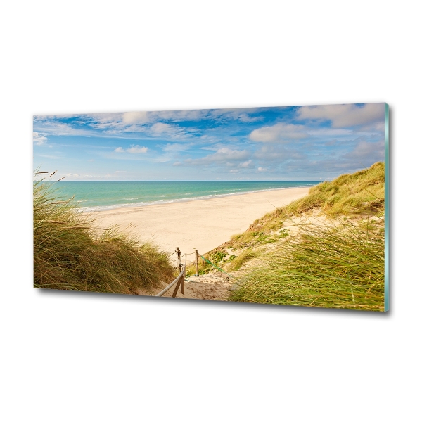 Photo printed on glass Coastal dunes