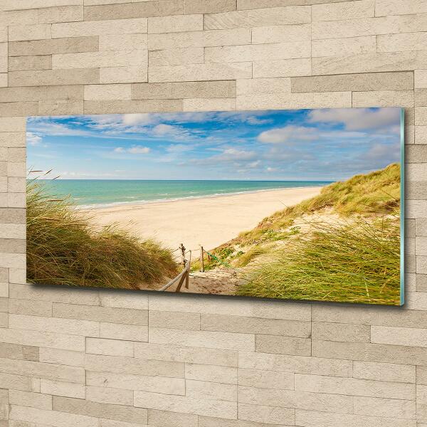 Photo printed on glass Coastal dunes