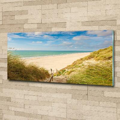 Photo printed on glass Coastal dunes