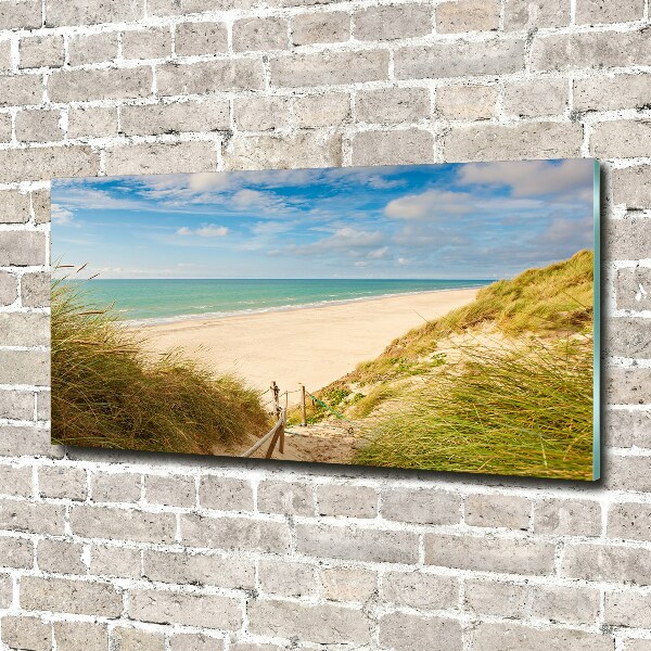 Photo printed on glass Coastal dunes