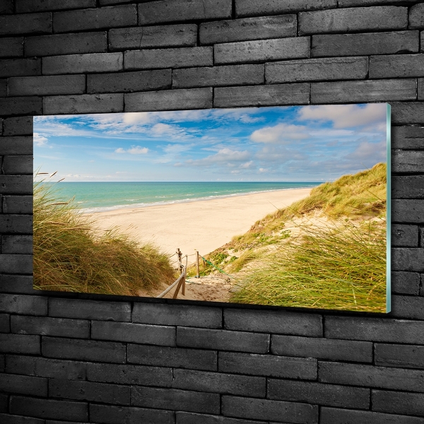 Photo printed on glass Coastal dunes