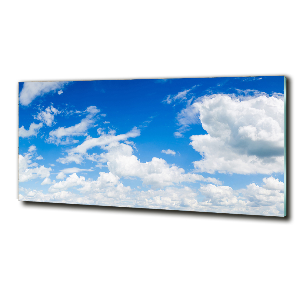 Photo printed on glass Clouds in the sky