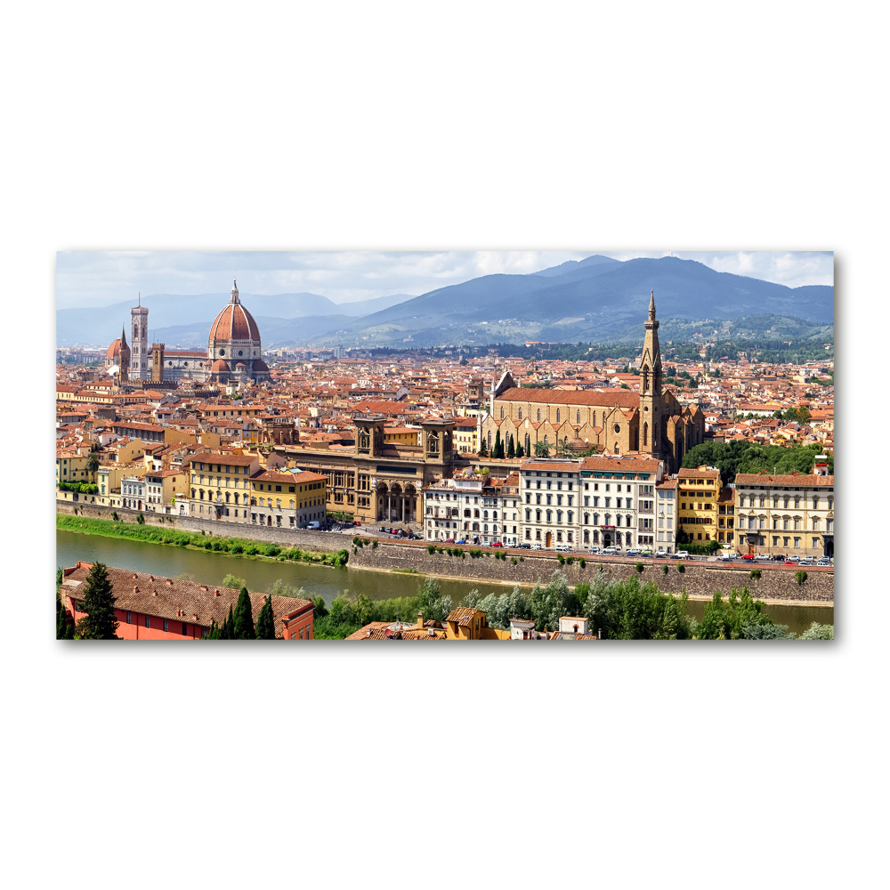 Glass picture print Florence italy