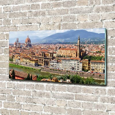 Glass picture print Florence italy