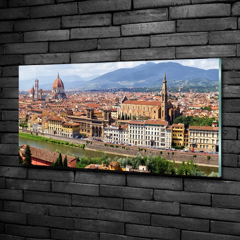 Glass picture print Florence italy