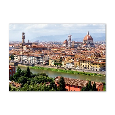 Glass picture print Florence italy