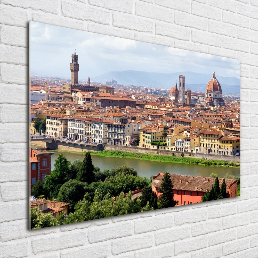 Glass picture print Florence italy