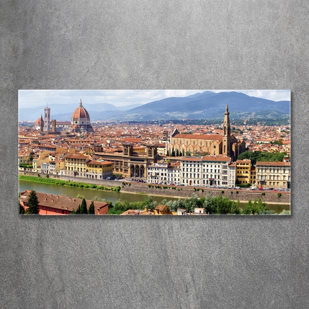 Glass picture print Florence italy