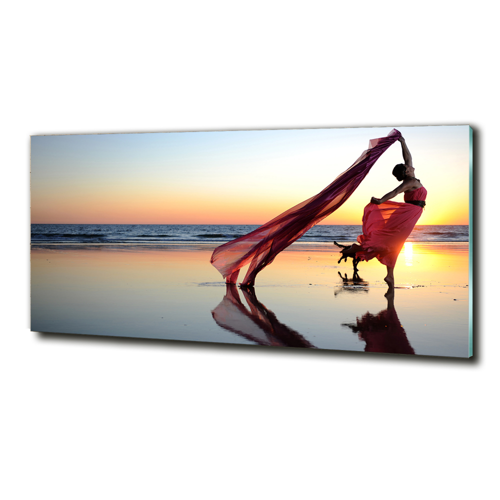 Photo printed on glass Dancing woman