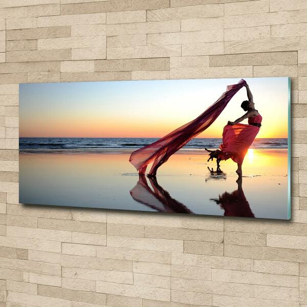 Photo printed on glass Dancing woman