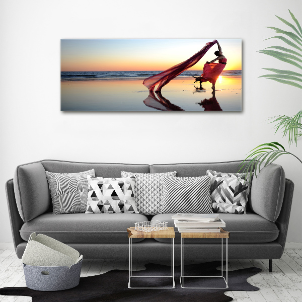 Photo printed on glass Dancing woman