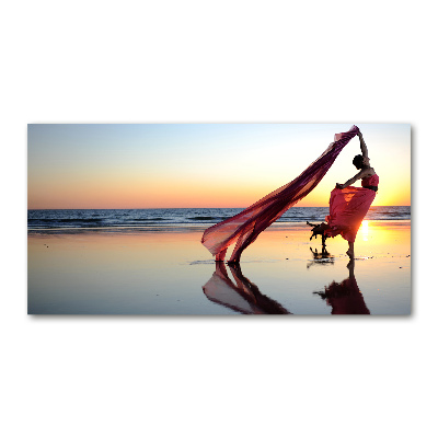 Photo printed on glass Dancing woman