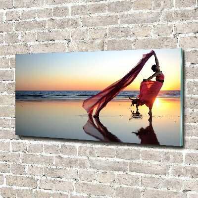 Photo printed on glass Dancing woman