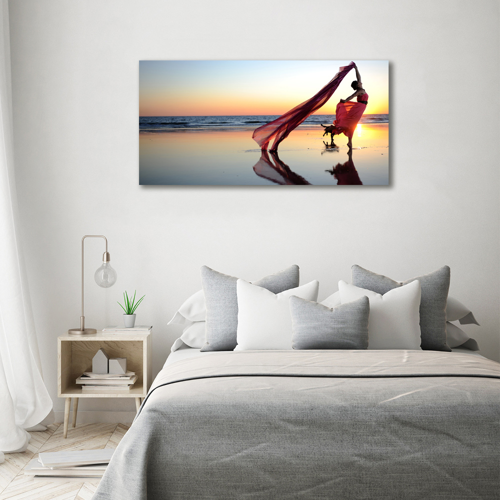 Photo printed on glass Dancing woman