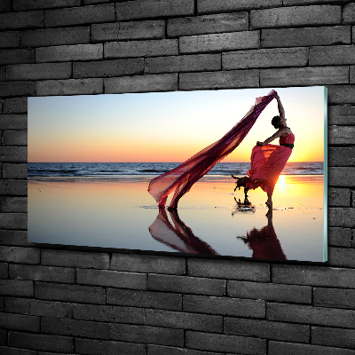 Photo printed on glass Dancing woman