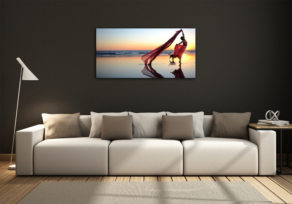 Photo printed on glass Dancing woman