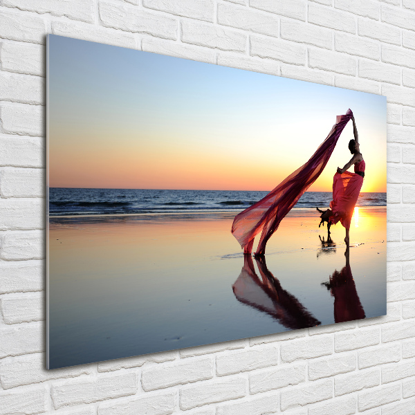 Photo printed on glass Dancing woman