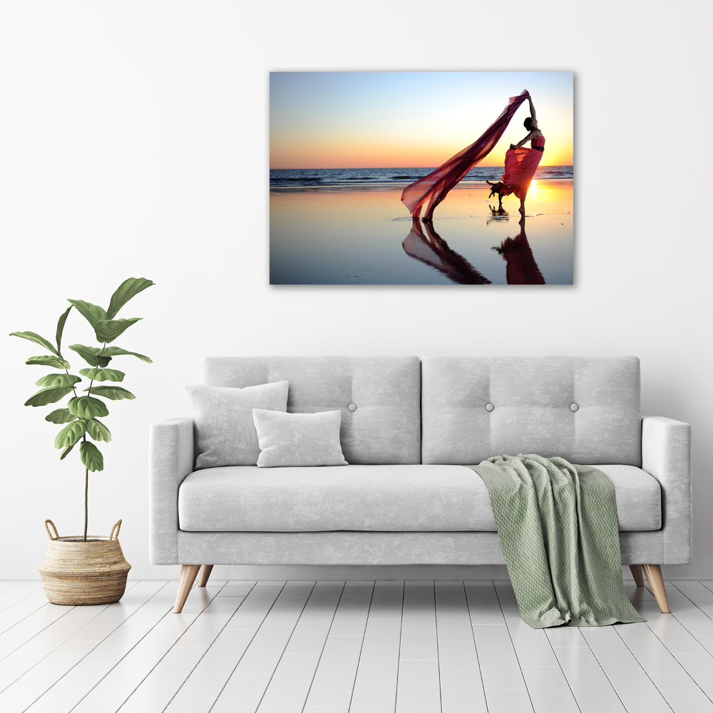 Photo printed on glass Dancing woman