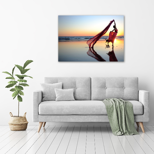 Photo printed on glass Dancing woman