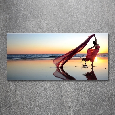 Photo printed on glass Dancing woman