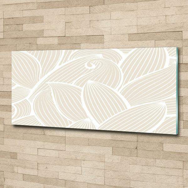 Wall art on glass Pattern leaves