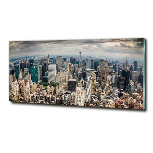 Glass picture print New york