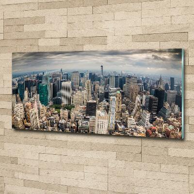 Glass picture print New york