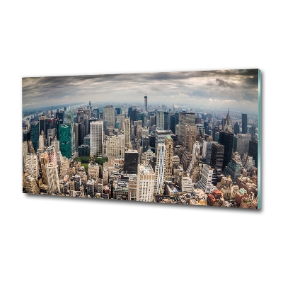 Glass picture print New york