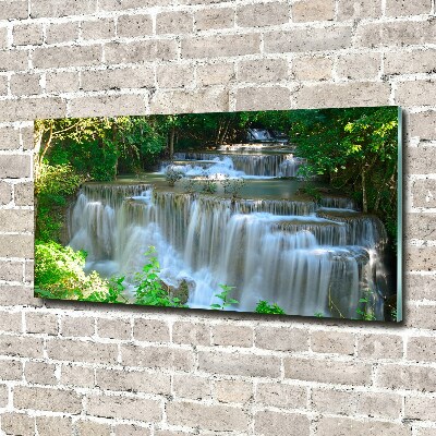 Photo printed on glass Waterfall