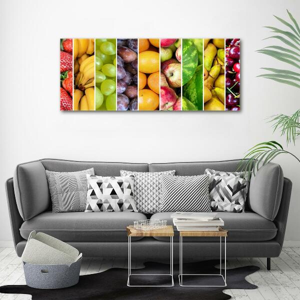 Glass wall art Fruit