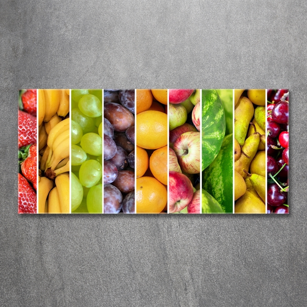 Glass wall art Fruit