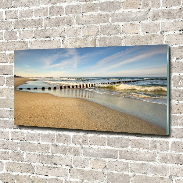 Photo printed on glass Beach on the baltic sea