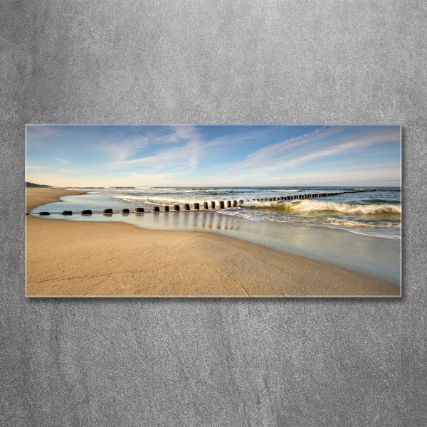 Photo printed on glass Beach on the baltic sea