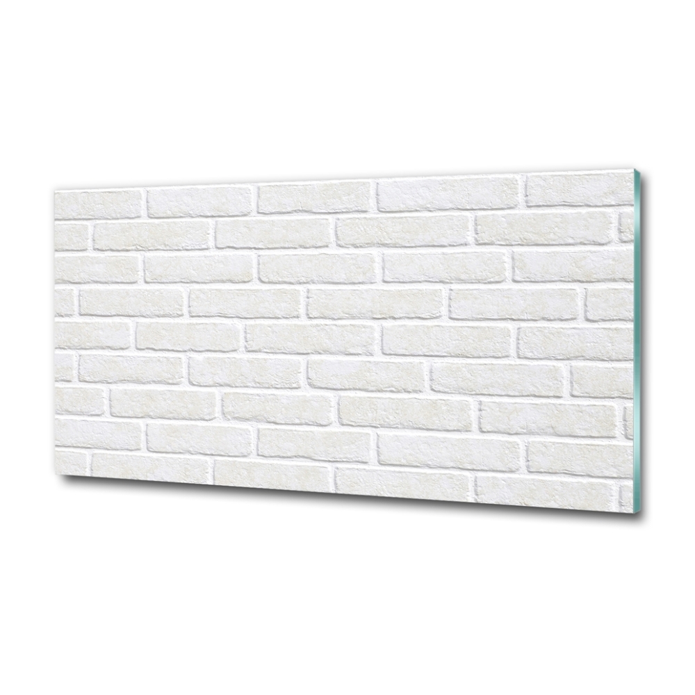 Glass art print Brick wall