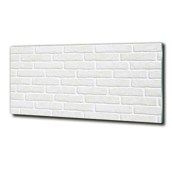 Glass art print Brick wall