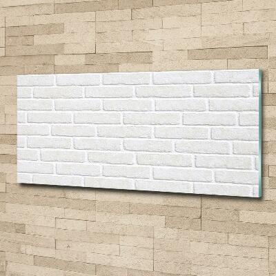 Glass art print Brick wall