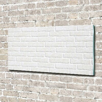 Glass art print Brick wall