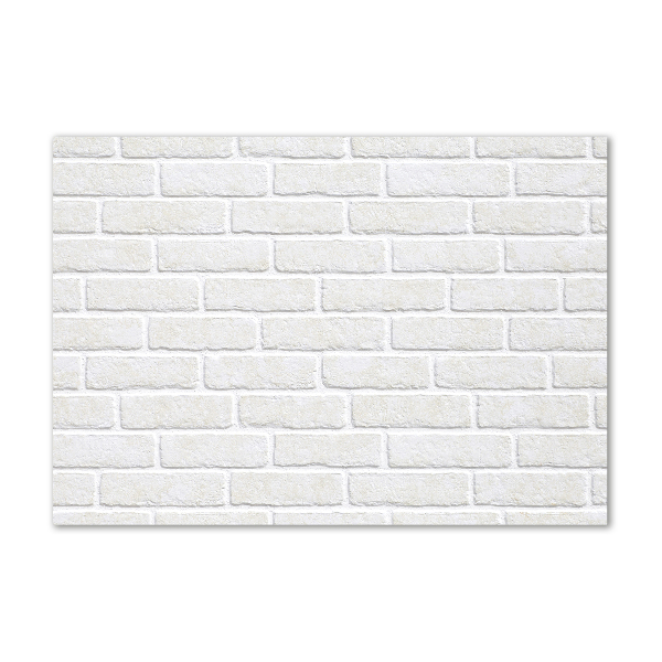 Glass art print Brick wall