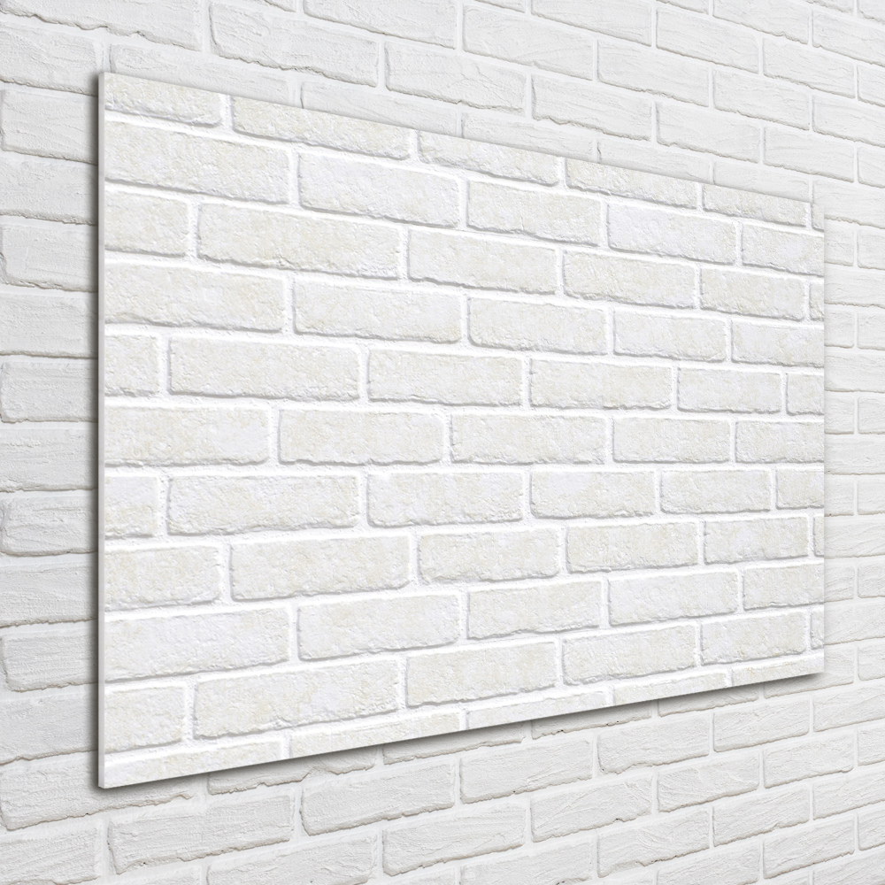 Glass art print Brick wall