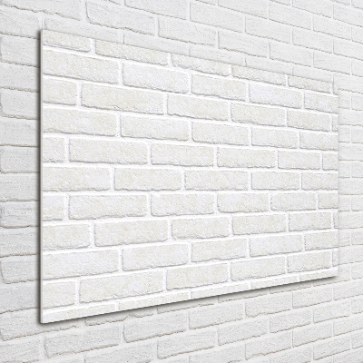 Glass art print Brick wall